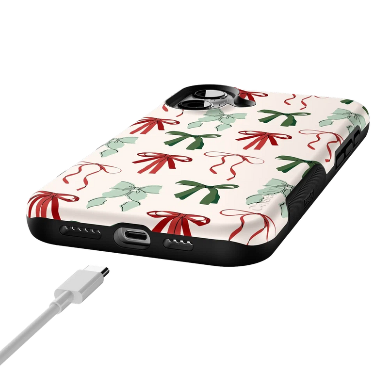 Festive Girlie | Holiday Bows Case Phone Case Casetry 