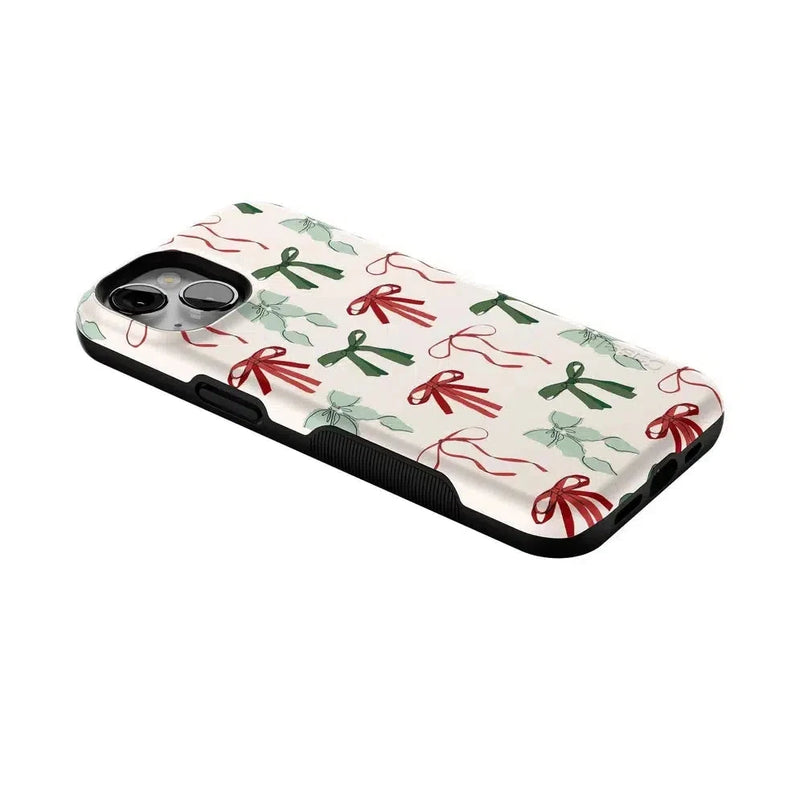 Festive Girlie | Holiday Bows Case Phone Case Casetry 
