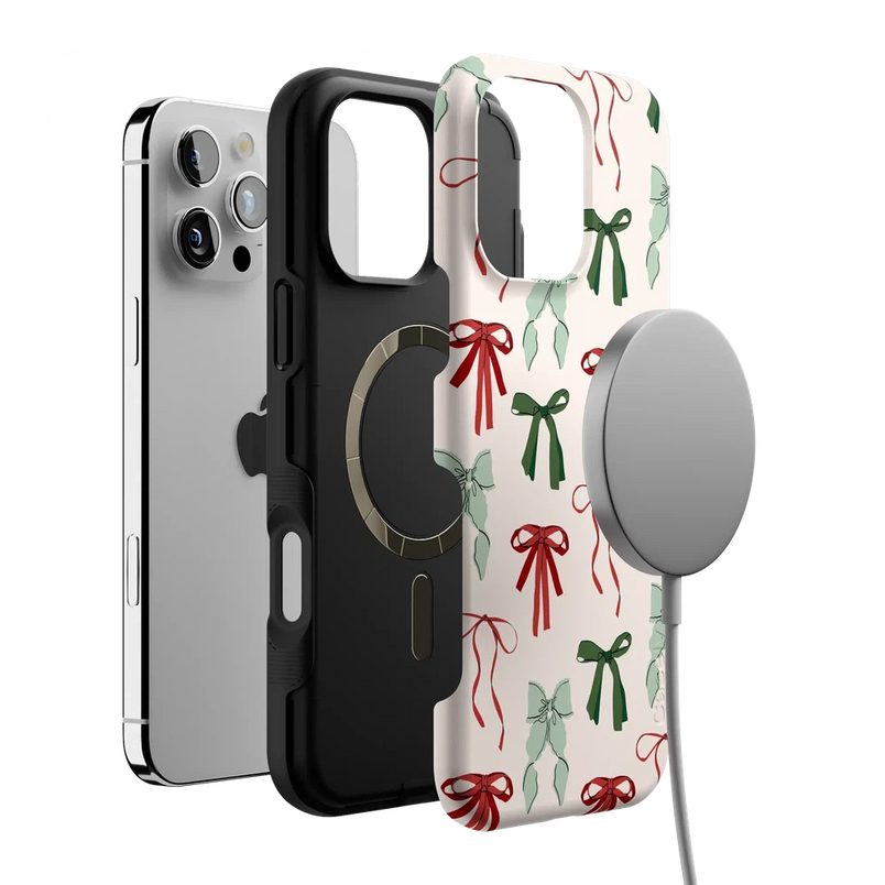 Festive Girlie | Holiday Bows Case Phone Case Casetry 