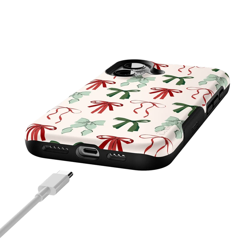 Festive Girlie | Holiday Bows Case Phone Case Casetry 