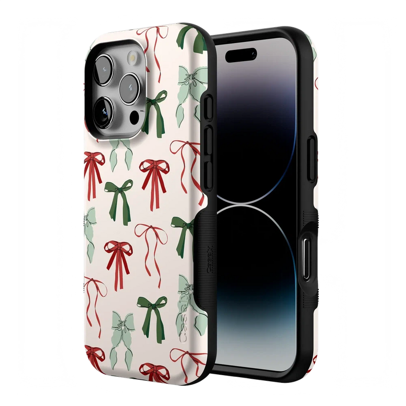 Festive Girlie | Holiday Bows Case Phone Case Casetry 