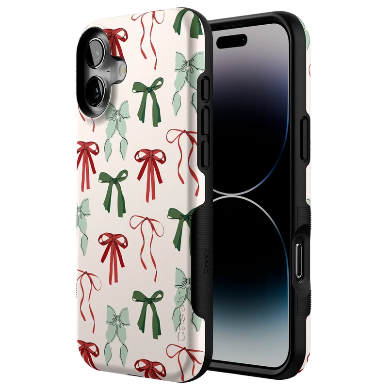Festive Girlie | Holiday Bows Case Phone Case Casetry 