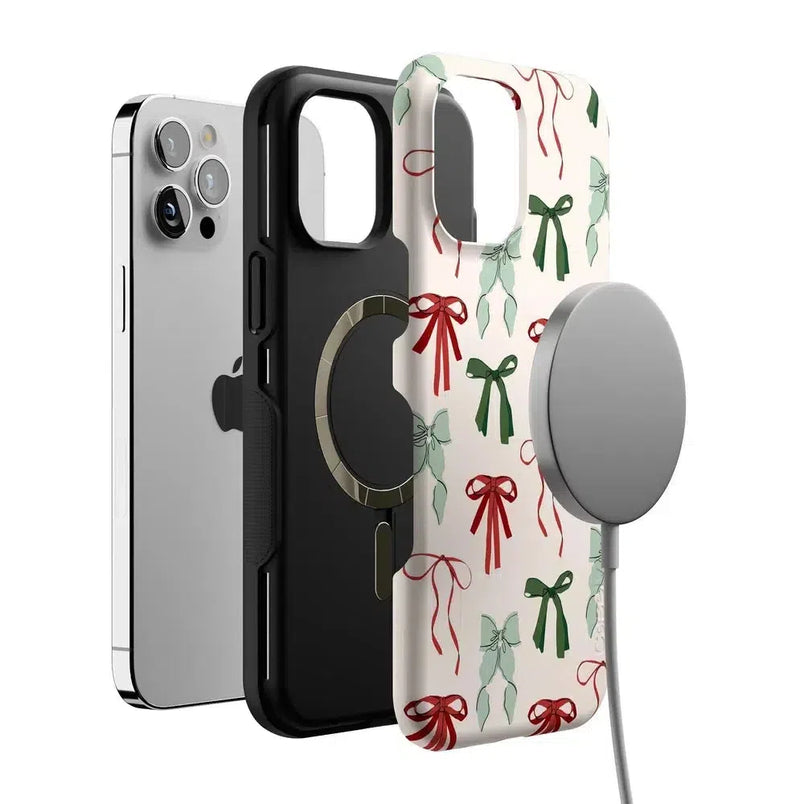 Festive Girlie | Holiday Bows Case Phone Case Casetry 