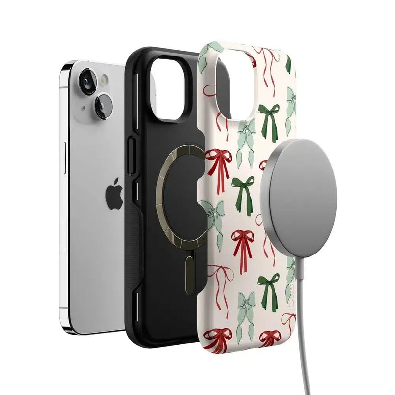 Festive Girlie | Holiday Bows Case Phone Case Casetry 