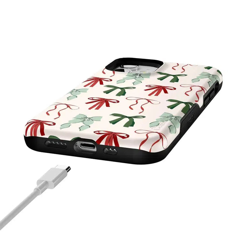Festive Girlie | Holiday Bows Case Phone Case Casetry 