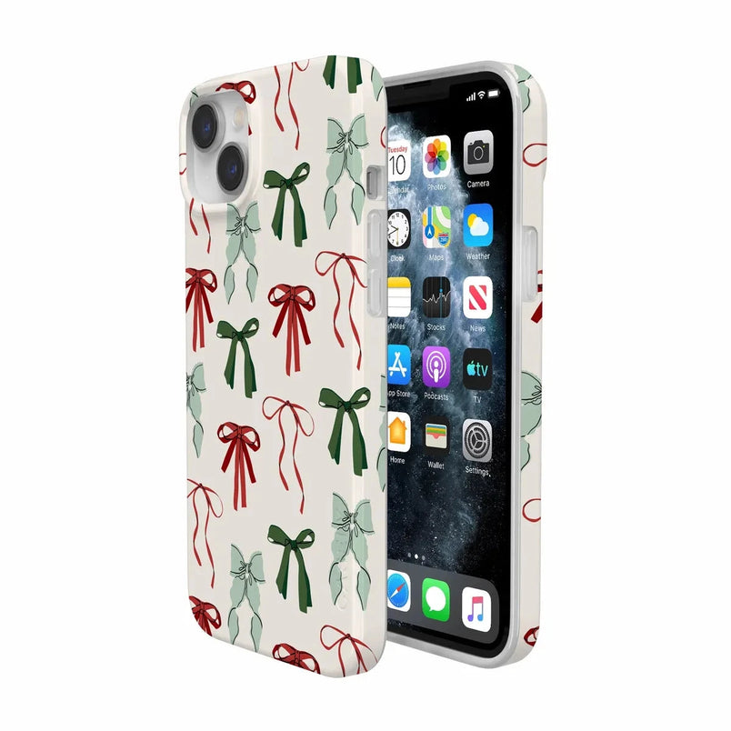 Festive Girlie | Holiday Bows Case Phone Case Casetry 