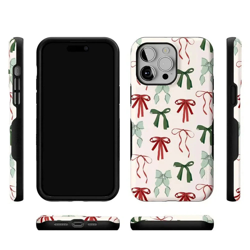 Festive Girlie | Holiday Bows Case Phone Case Casetry 