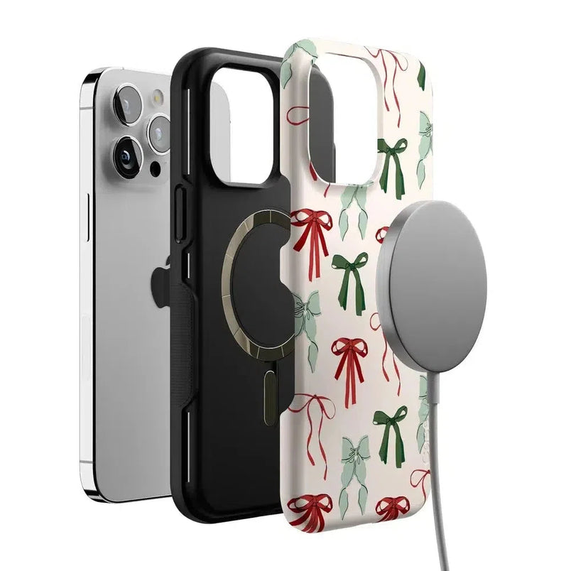 Festive Girlie | Holiday Bows Case Phone Case Casetry 