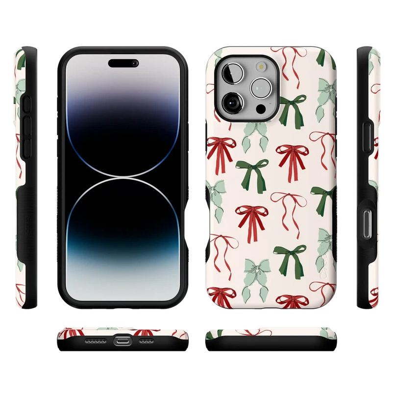Festive Girlie | Holiday Bows Case Phone Case Casetry 