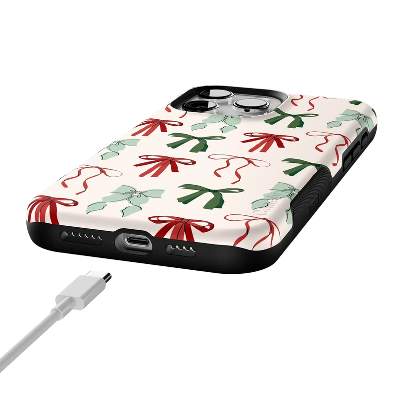 Festive Girlie | Holiday Bows Case Phone Case Casetry 