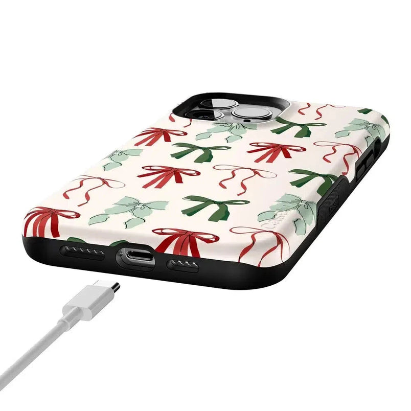 Festive Girlie | Holiday Bows Case Phone Case Casetry 