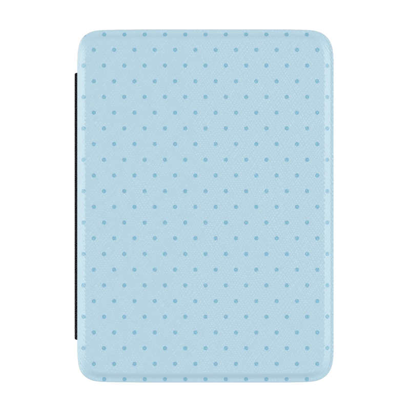 On the Dot | Blue Monochrome Polka Dot Kindle Case