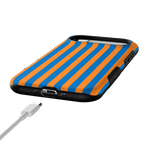 Go New York | Blue & Orange Stripes Case
