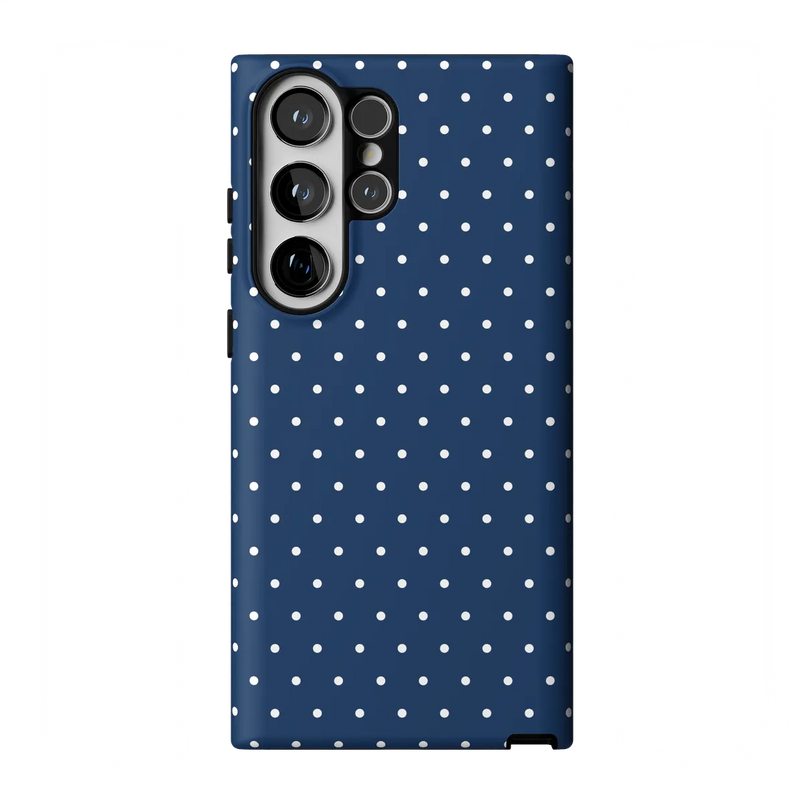 On the Dot | Navy Polka Dot Case