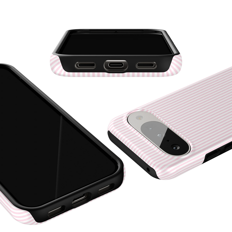 Stripes and the City | Light Pink Pinstripe Case