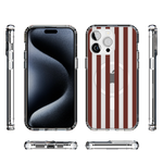 Sunday in Brooklyn | Burgundy Stripes Case