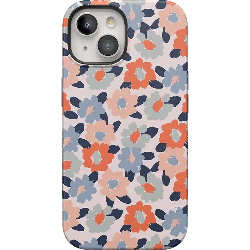 Field of Flowers | Pastel Floral Case iPhone Case get.casely Bold + MagSafe® iPhone 15 Plus