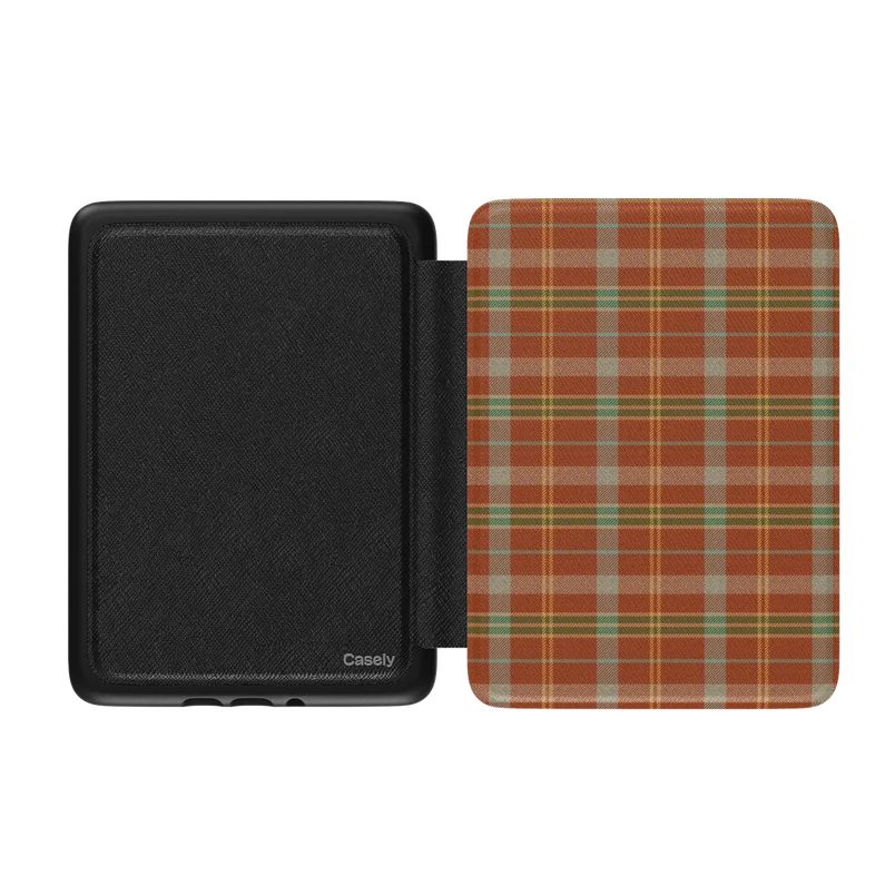 Spiced Chai | Fall Plaid Kindle Case
