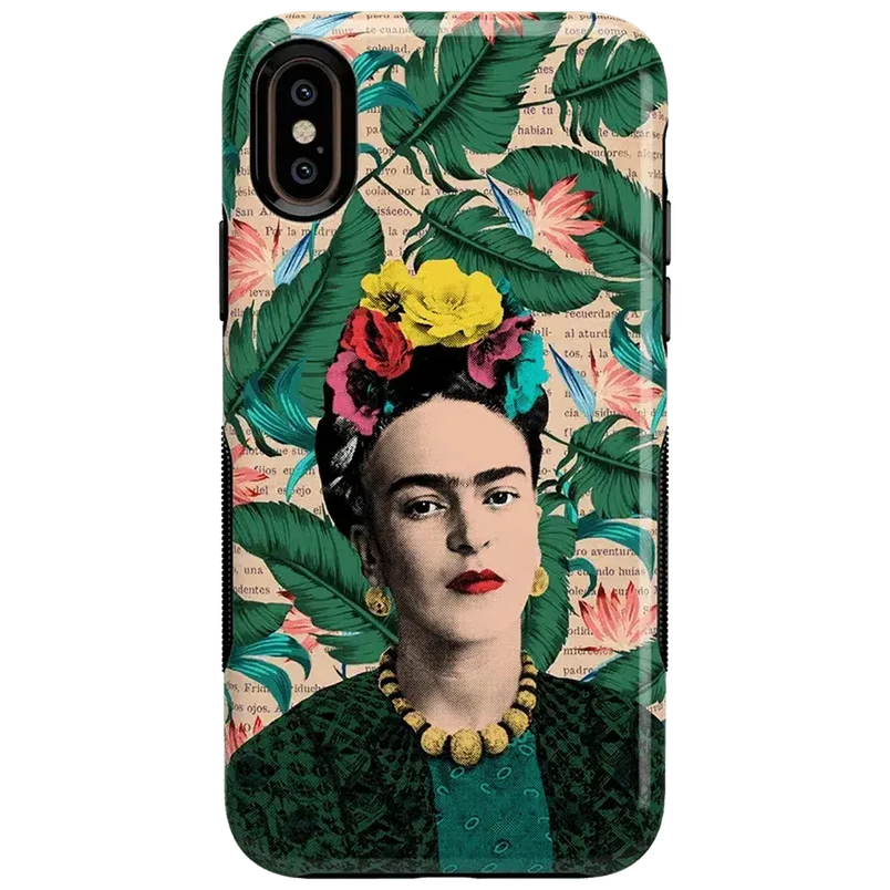 Find Your Muse | Frida Kahlo Portrait Floral Case iPhone Case get.casely Bold iPhone XS Max 