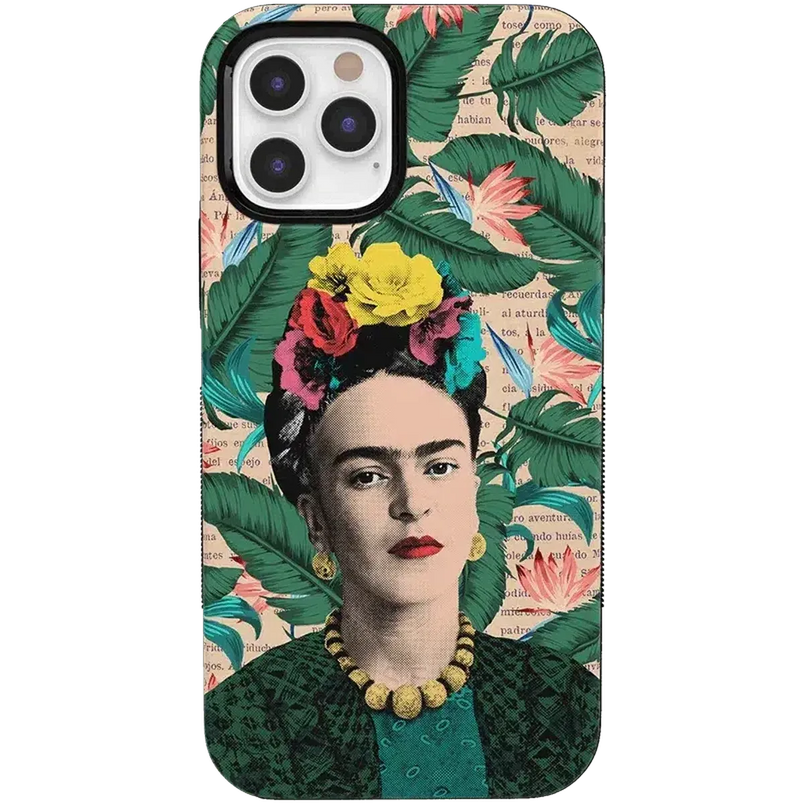 Find Your Muse | Frida Kahlo Portrait Floral Case iPhone Case get.casely Bold + MagSafe® iPhone 12 Pro Max 