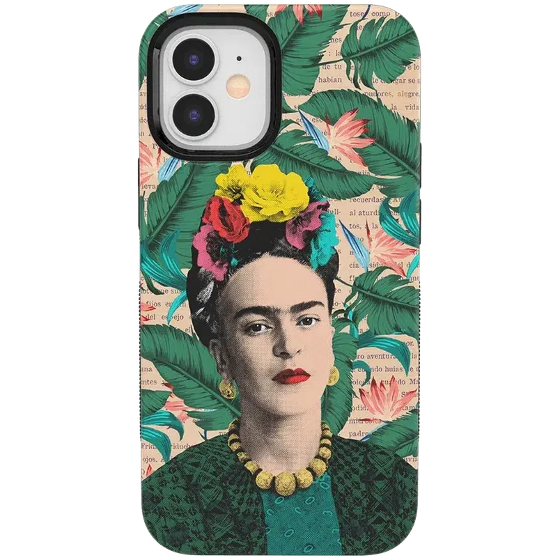 Find Your Muse | Frida Kahlo Portrait Floral Case iPhone Case get.casely Bold + MagSafe® iPhone 12 