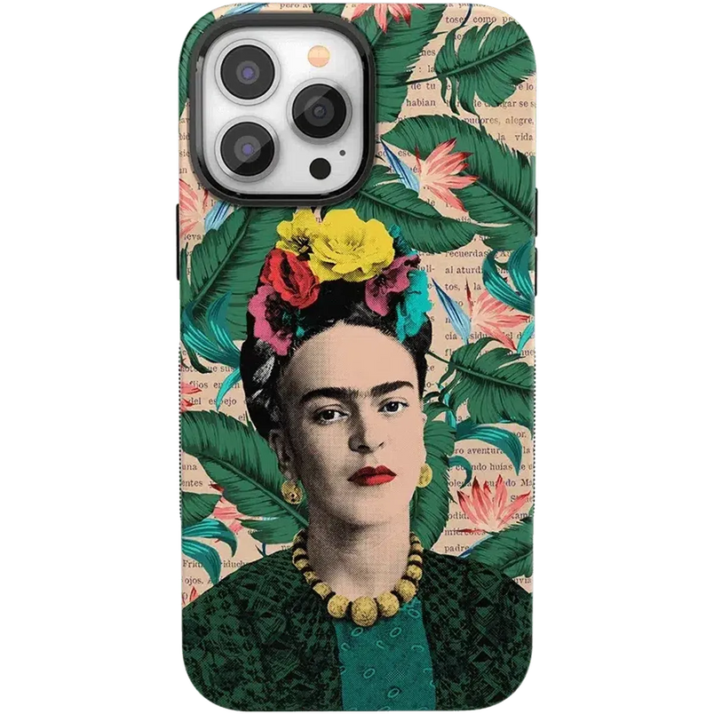 Find Your Muse | Frida Kahlo Portrait Floral Case iPhone Case get.casely Bold + MagSafe® iPhone 13 Pro Max 