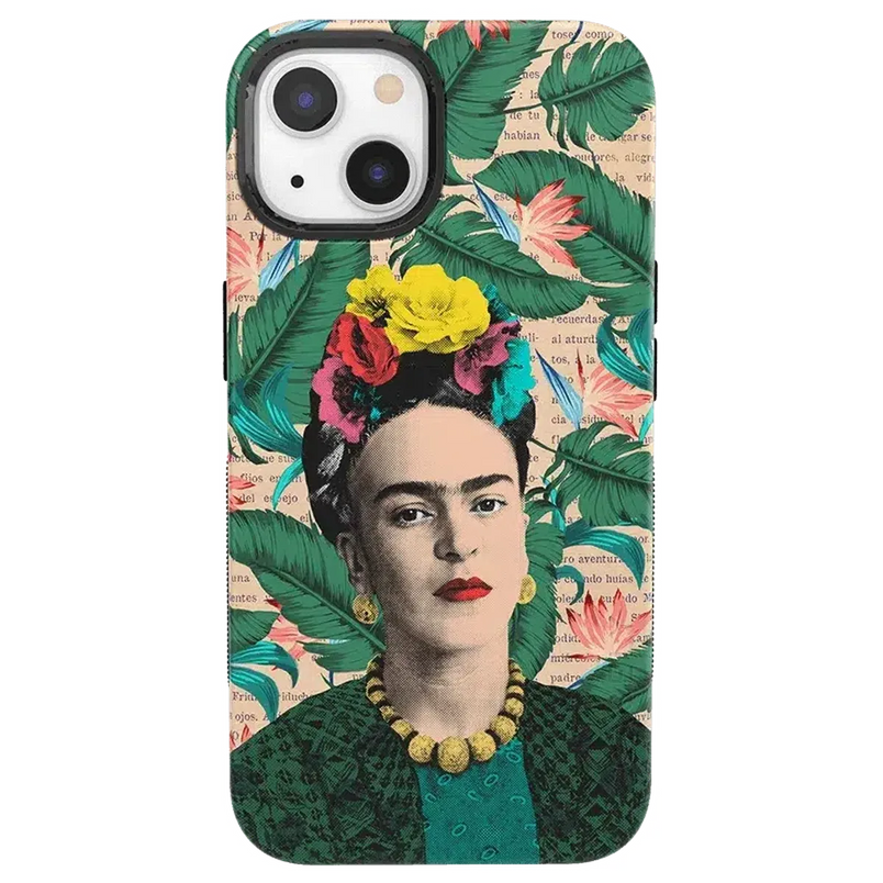 Find Your Muse | Frida Kahlo Portrait Floral Case iPhone Case get.casely Bold + MagSafe® iPhone 13 