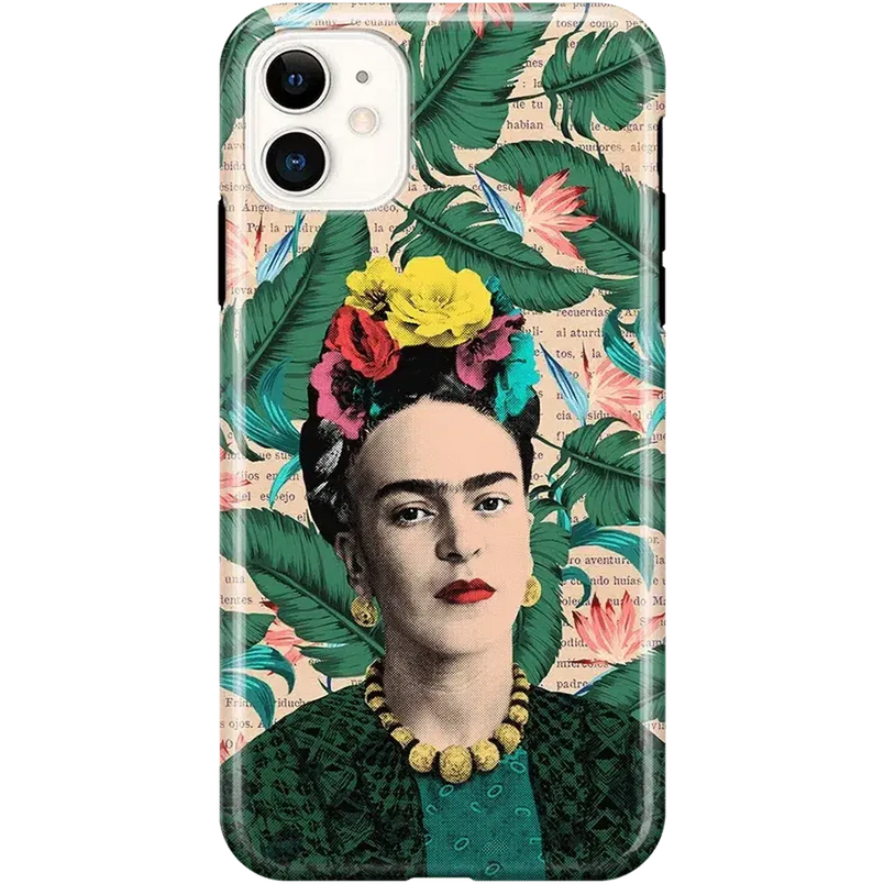 Find Your Muse | Frida Kahlo Portrait Floral Case iPhone Case get.casely Classic iPhone 11 