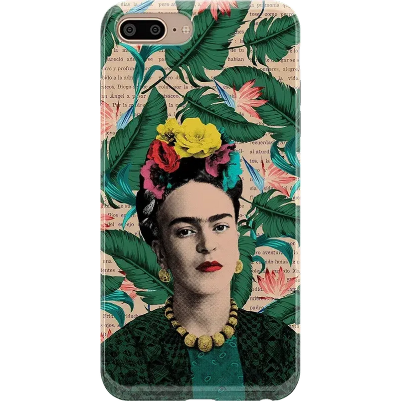 Find Your Muse | Frida Kahlo Portrait Floral Case iPhone Case get.casely Classic iPhone 6/7/8 Plus 