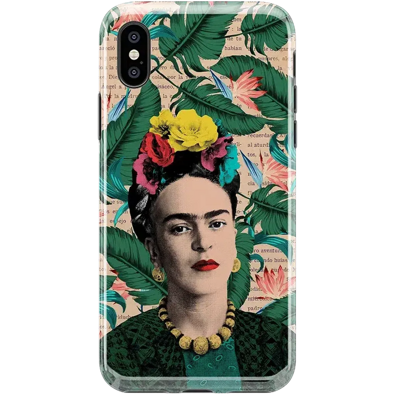 Find Your Muse | Frida Kahlo Portrait Floral Case iPhone Case get.casely Classic iPhone XS Max 