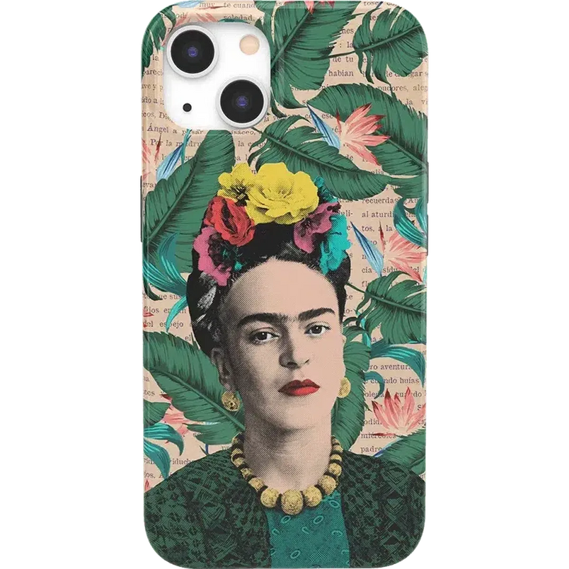 Find Your Muse | Frida Kahlo Portrait Floral Case iPhone Case get.casely Classic + MagSafe® iPhone 13 