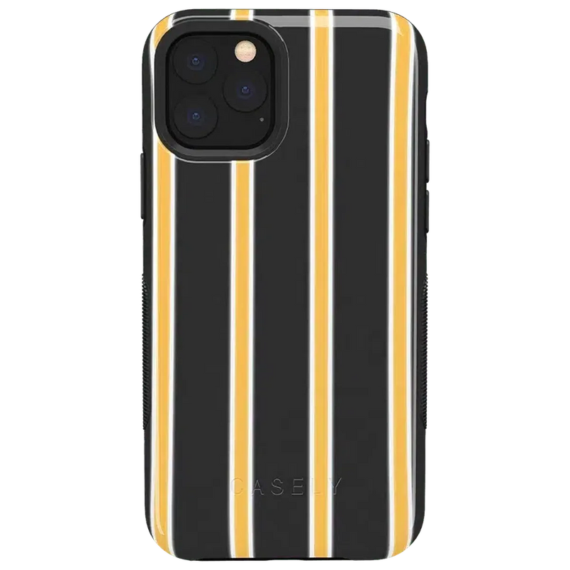 Fine Lines | Mustard Yellow Pinstripe iPhone Case iPhone Case get.casely Bold iPhone 11 Pro 