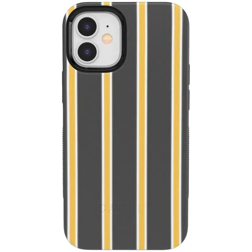 Fine Lines | Mustard Yellow Pinstripe iPhone Case iPhone Case get.casely Bold iPhone 12 Mini 