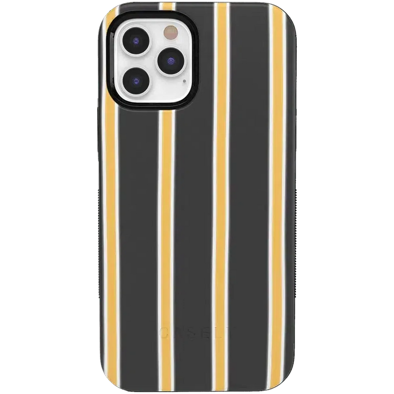 Fine Lines | Mustard Yellow Pinstripe iPhone Case iPhone Case get.casely Bold iPhone 12 Pro Max 