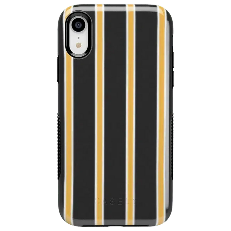 Fine Lines | Mustard Yellow Pinstripe iPhone Case iPhone Case get.casely Bold iPhone XR 