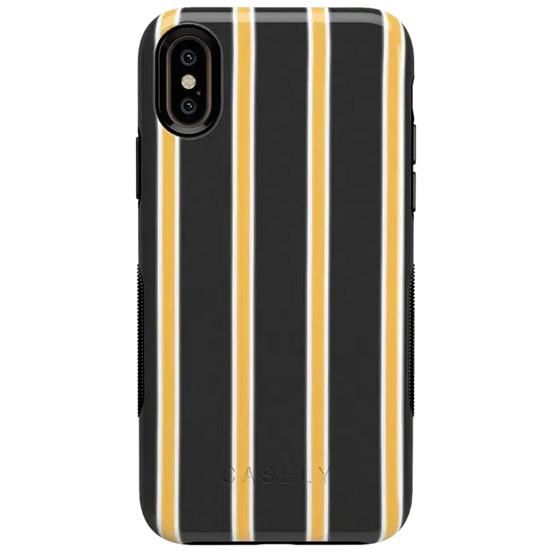 Fine Lines | Mustard Yellow Pinstripe iPhone Case iPhone Case get.casely Bold iPhone XS Max 