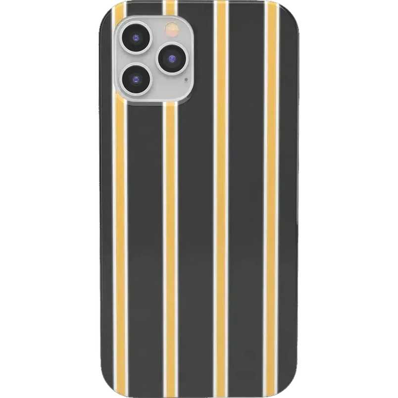 Fine Lines | Mustard Yellow Pinstripe iPhone Case iPhone Case get.casely 