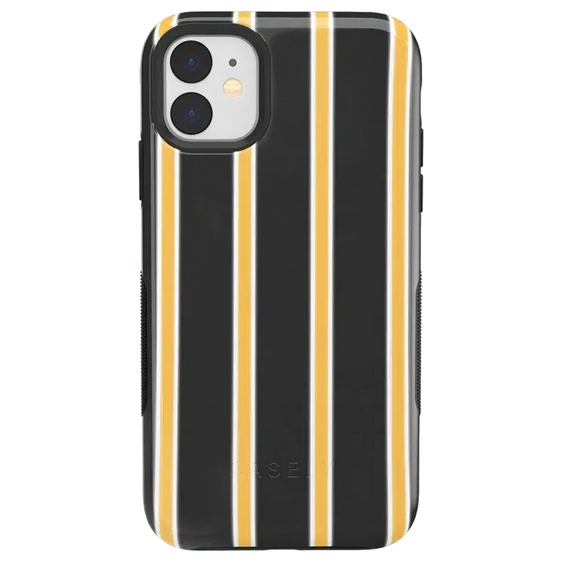 Fine Lines | Mustard Yellow Pinstripe iPhone Case iPhone Case get.casely 