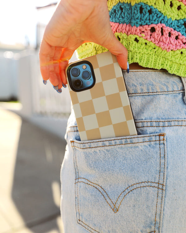 Fit Check | Neutral Checkerboard Case