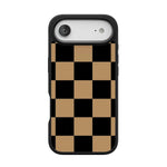 Fit Check | Black & Brown Checkerboard Case iPhone Case get.casely Align + MagSafe® iPhone 17 Air 
