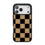Fit Check | Black & Brown Checkerboard Case iPhone Case get.casely Align + MagSafe® iPhone 17 Pro Max 