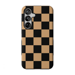 Fit Check | Black & Brown Checkerboard Case iPhone Case get.casely Bold Flex + MagSafe® Galaxy S25 Plus 