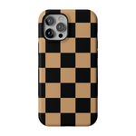 Fit Check | Black & Brown Checkerboard Case iPhone Case get.casely Bold Flex + MagSafe® iPhone 12 Pro Max 