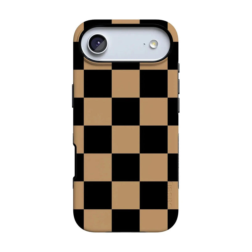 Fit Check | Black & Brown Checkerboard Case iPhone Case get.casely Bold Flex + MagSafe® iPhone 17 Air 