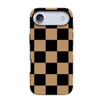 Fit Check | Black & Brown Checkerboard Case iPhone Case get.casely Bold Flex + MagSafe® iPhone 17 Air 