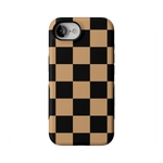 Fit Check | Black & Brown Checkerboard Case iPhone Case get.casely Bold Flex + MagSafe® iPhone 17e 