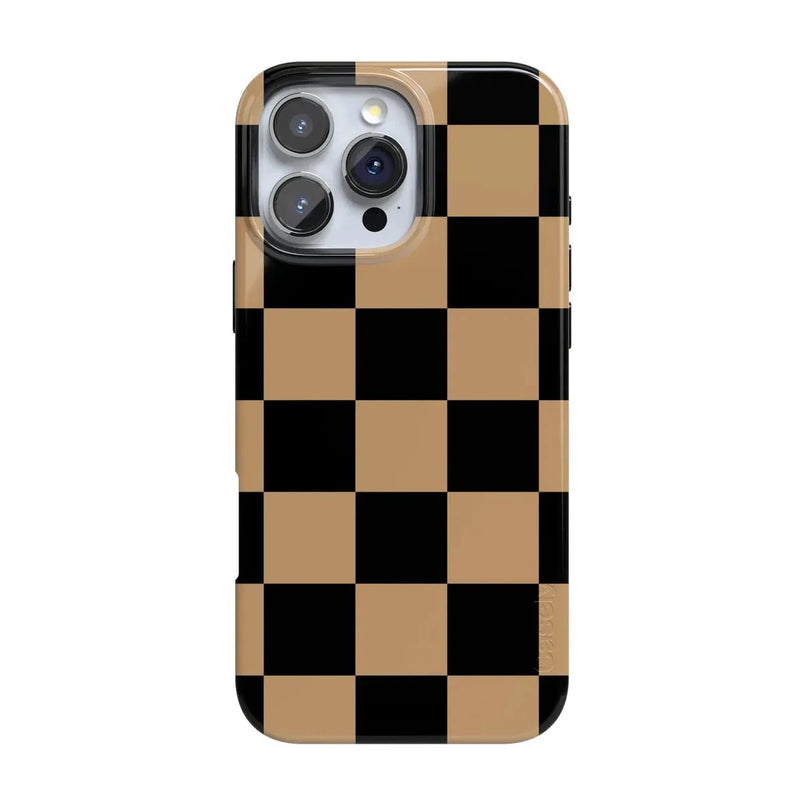 Fit Check | Black & Brown Checkerboard Case iPhone Case get.casely Classic + MagSafe® iPhone 16 Pro Max 