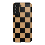 Fit Check | Black & Brown Checkerboard Case iPhone Case get.casely Essential Galaxy S21 Plus 