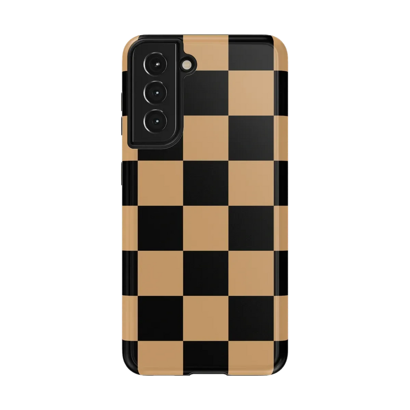 Fit Check | Black & Brown Checkerboard Case iPhone Case get.casely Essential Galaxy S21 