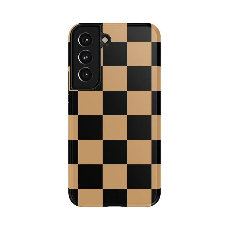 Fit Check | Black & Brown Checkerboard Case iPhone Case get.casely Essential Galaxy S22 